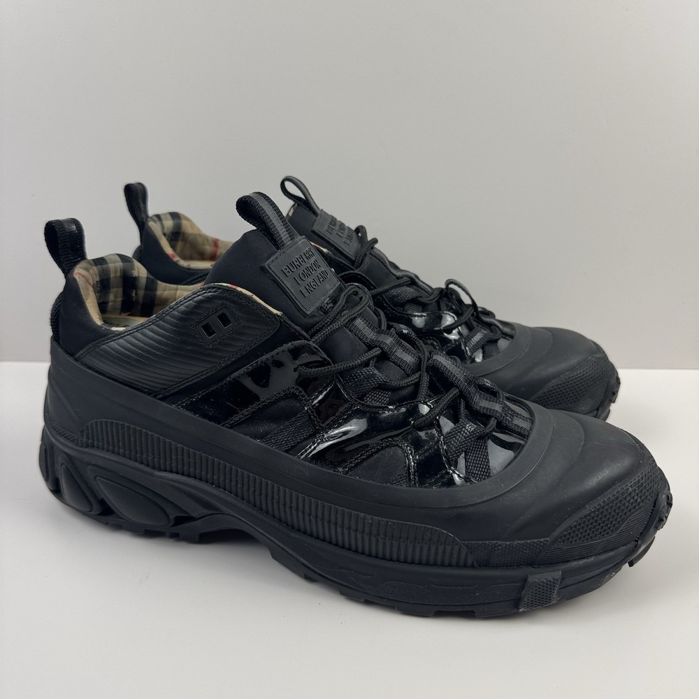 Burberry Arthur Sneakers Black/Nova Check Men’s EU 45/US 12 Shoes Designer